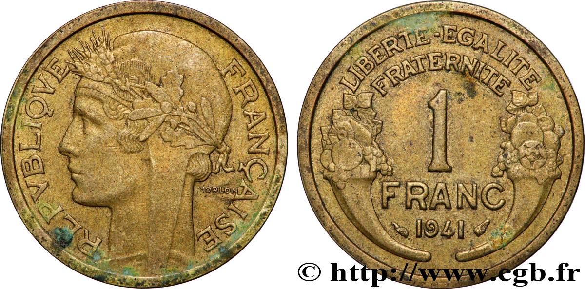 1 franc Morlon 1941 Paris F.219/12 MS 