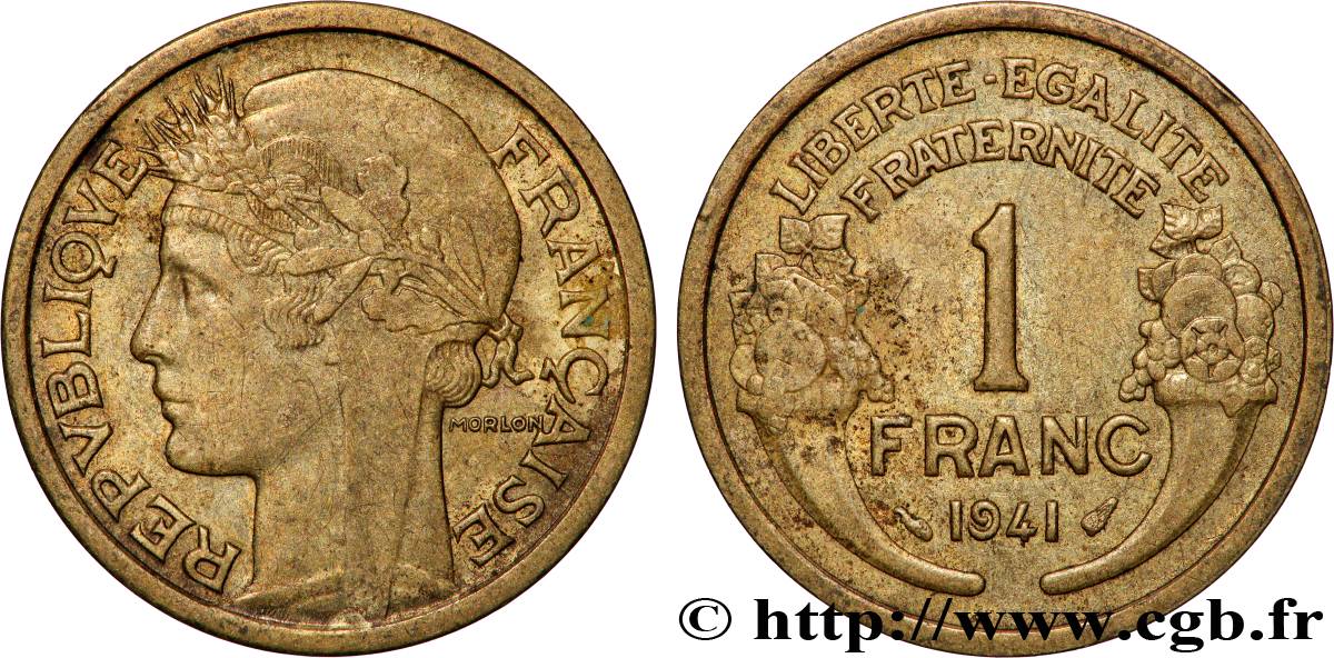 1 franc Morlon 1941 Paris F.219/12 EBC+ 