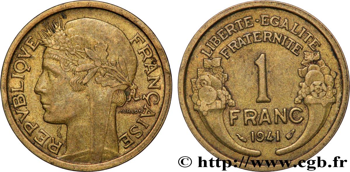 1 franc Morlon 1941 Paris F.219/12 MS 