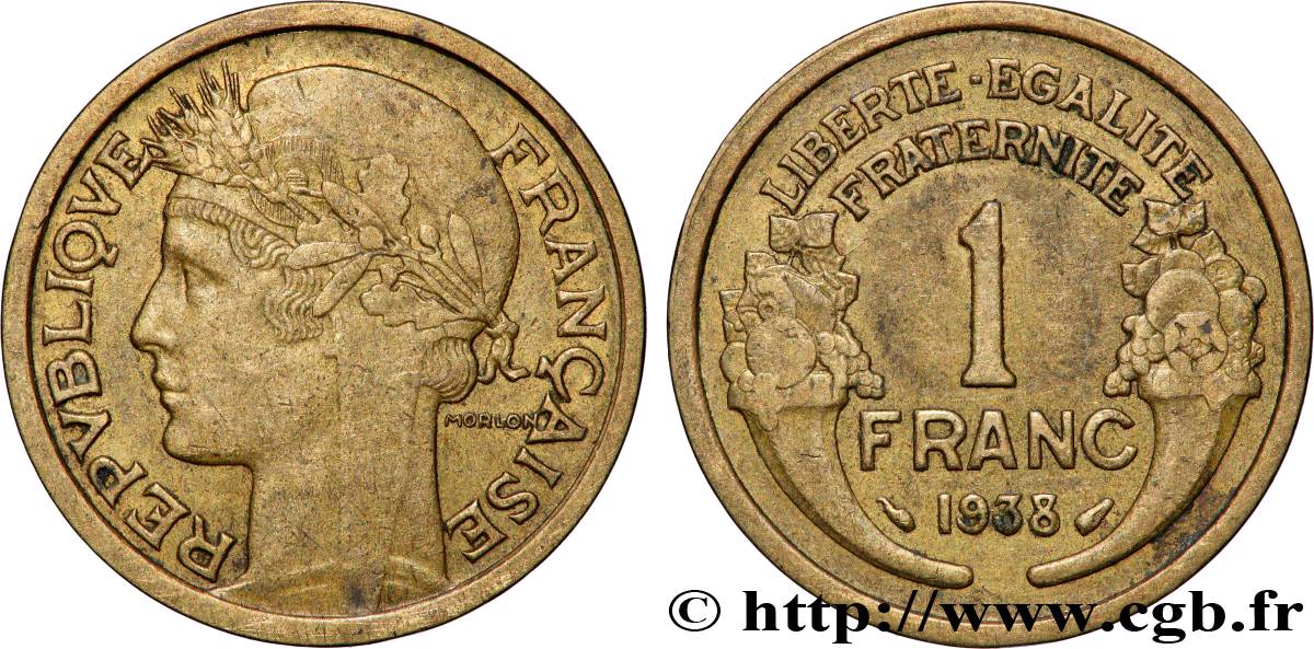 1 franc Morlon 1938 Paris F.219/9 SPL 