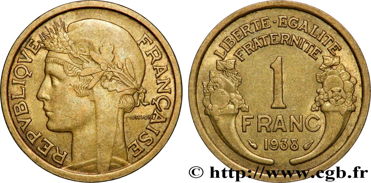 1 franc Morlon 1938 Paris F.219/9 AU 
