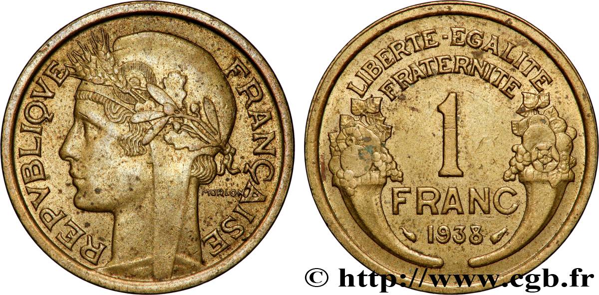 1 franc Morlon 1938 Paris F.219/9 AU 