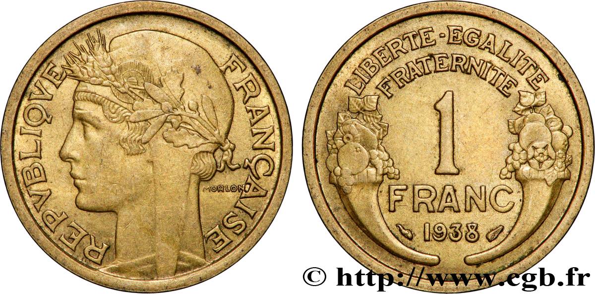 1 franc Morlon 1938 Paris F.219/9 EBC+ 