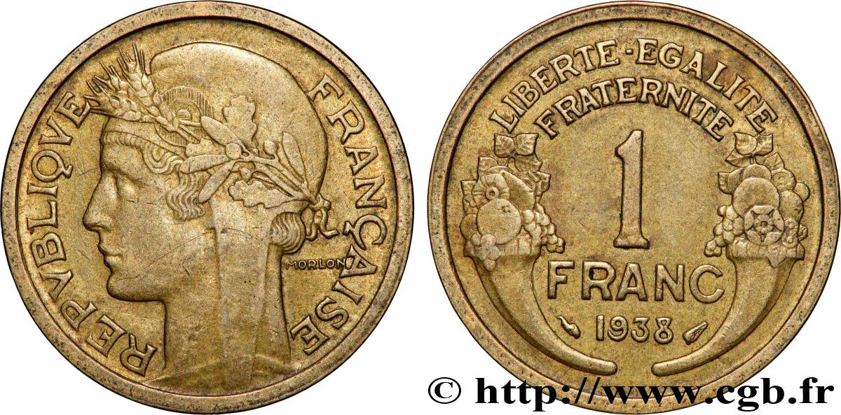 1 franc Morlon 1938 Paris F.219/9 MS 