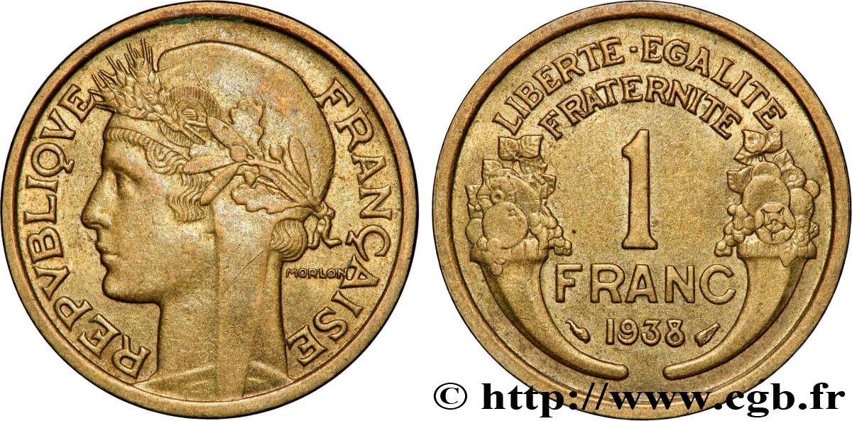 1 franc Morlon 1938 Paris F.219/9 SPL+ 