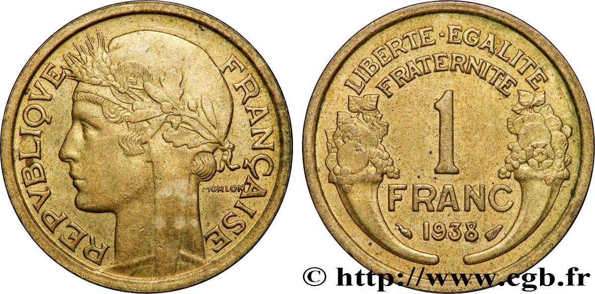 1 franc Morlon 1938 Paris F.219/9 MS 