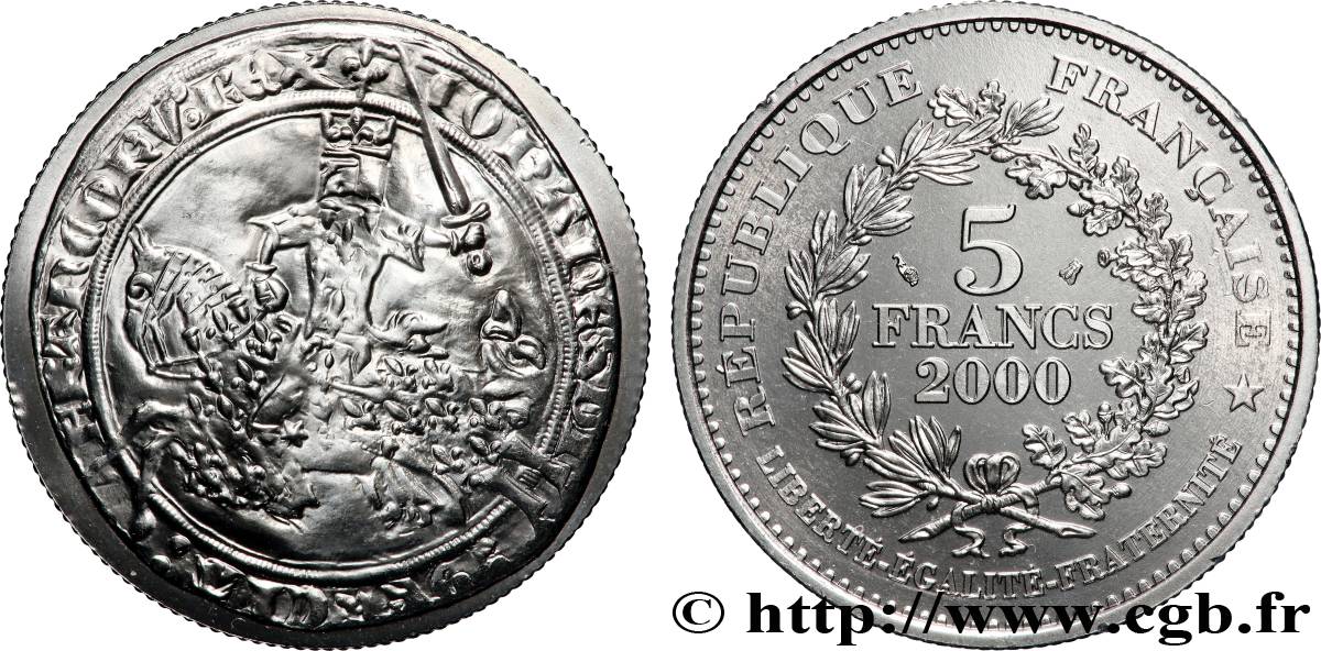 5 francs Franc à cheval de Jean le Bon 2000 Paris F.350/1 MS 
