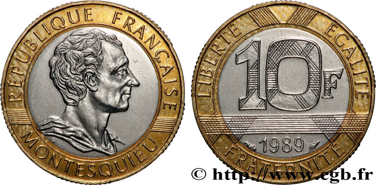 10 francs Montesquieu 1989  F.376/2 MS64 