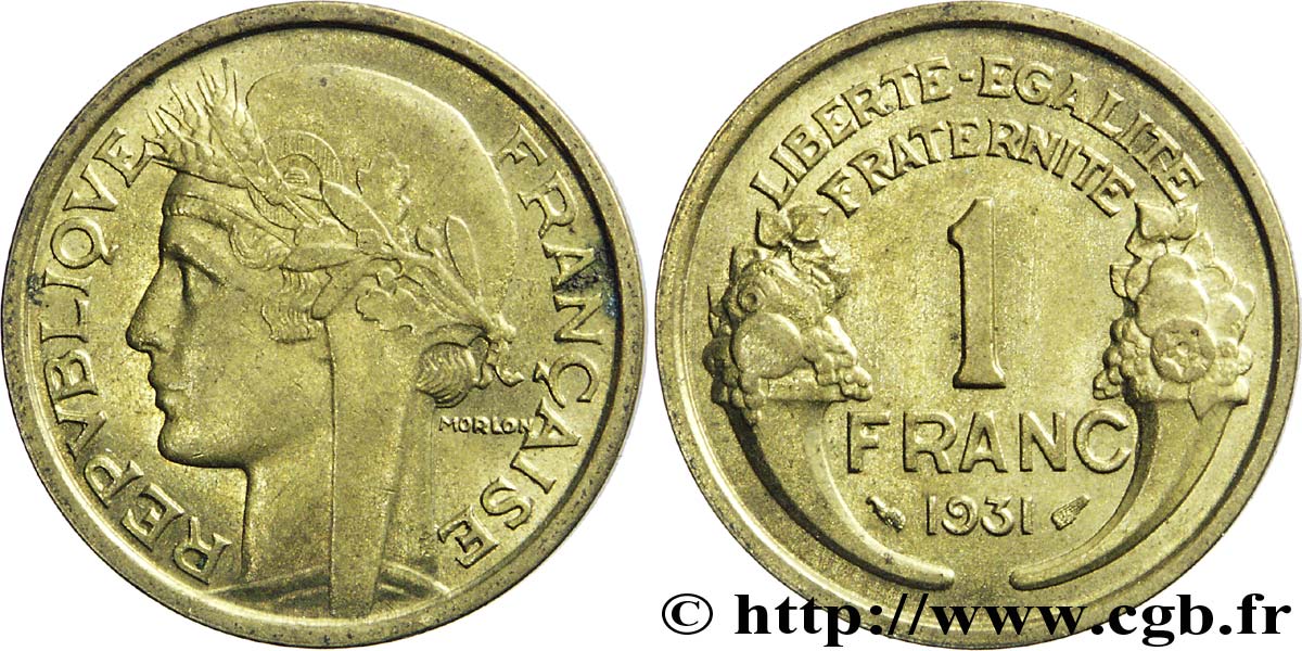 1 franc Morlon 1931 Paris F.219/2 TTB53 