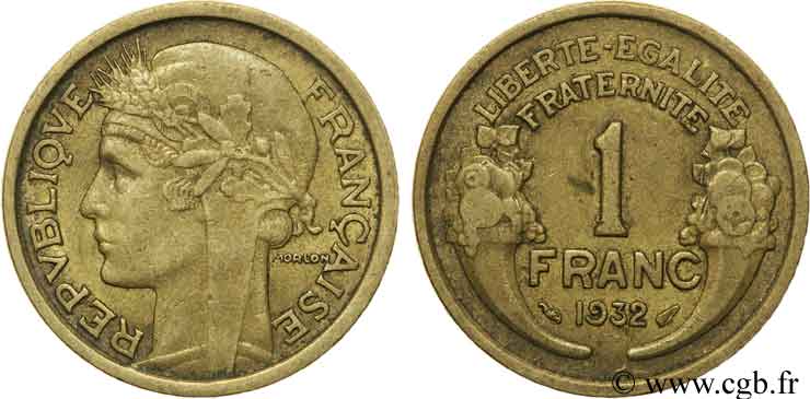 1 franc Morlon 1932 Paris F.219/3 XF48 