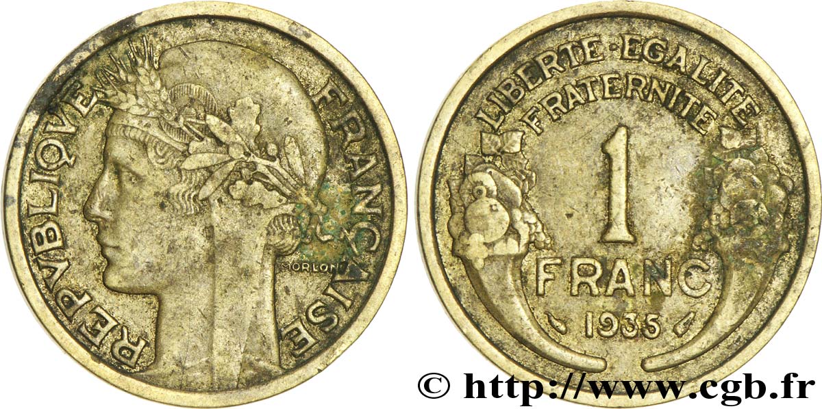 1 franc Morlon 1935 Paris F.219/6 TTB 