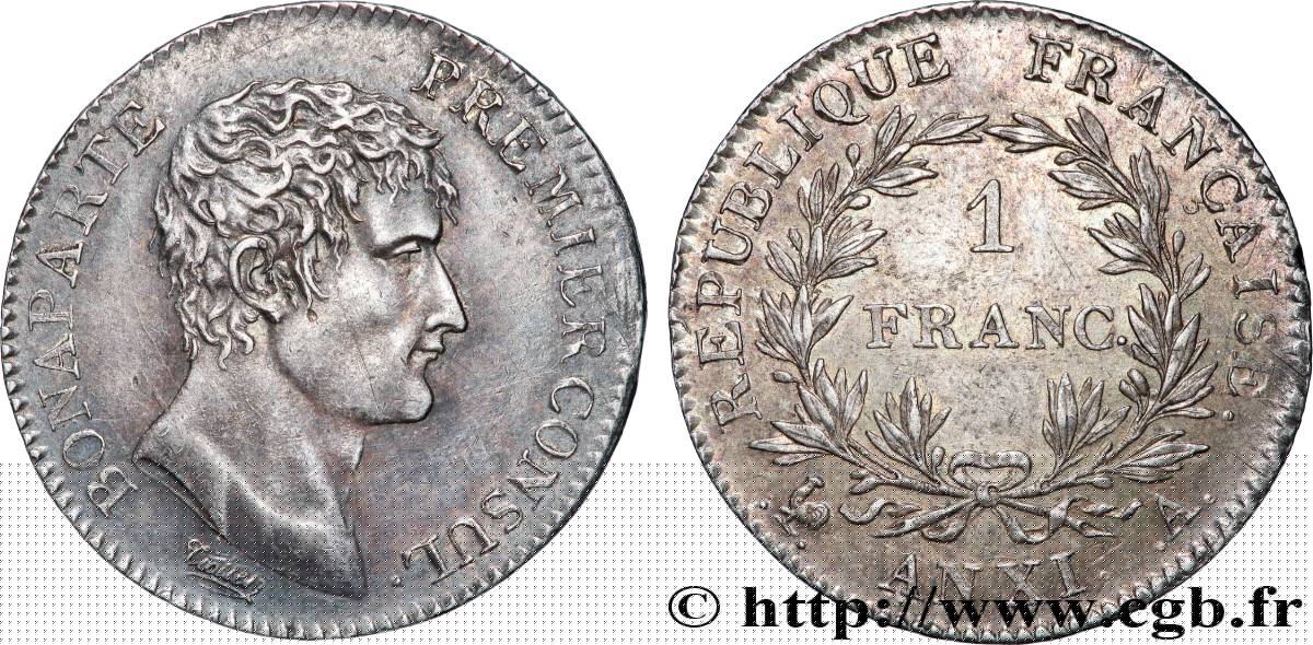 1 franc Bonaparte Premier Consul 1803 Paris F.200/1 SUP 