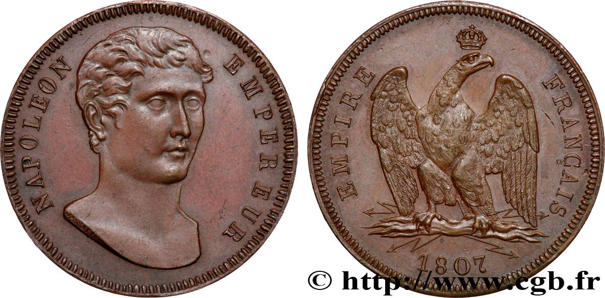 Module de 100 francs, essai de Vassallo 1807 Gênes T.T.1507 3 SUP+ 