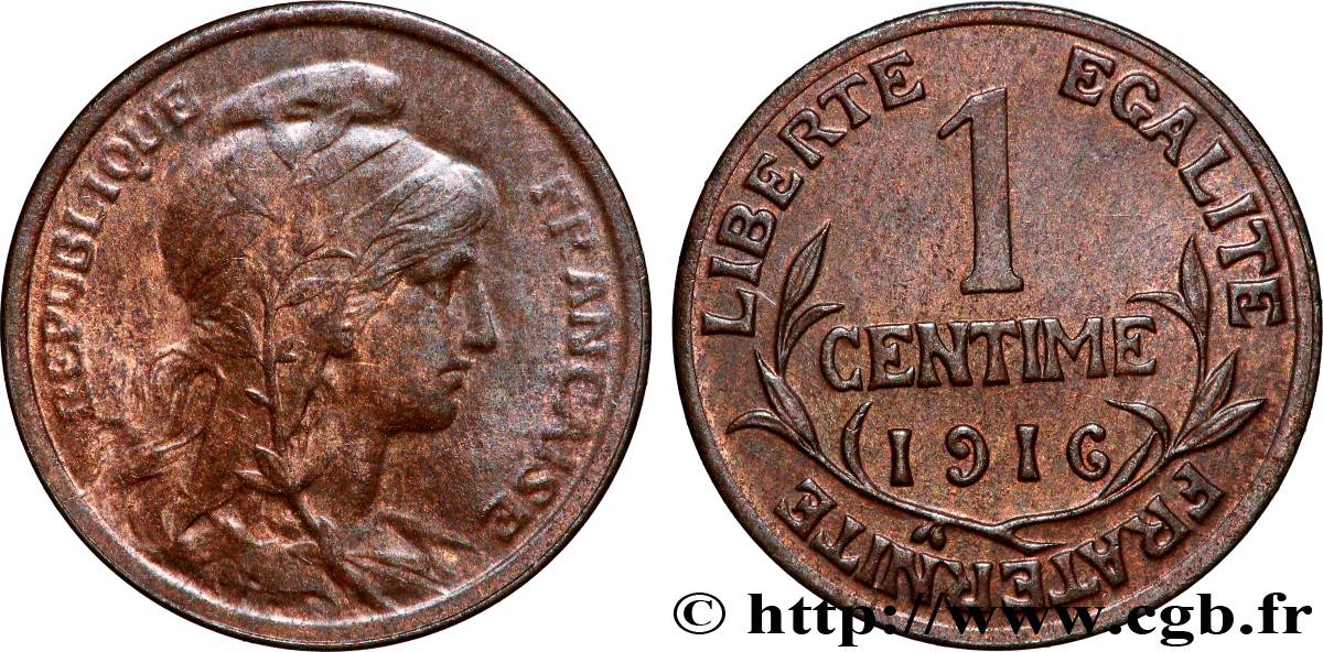 1 centime Daniel-Dupuis 1916 Paris F.105/17 SS 