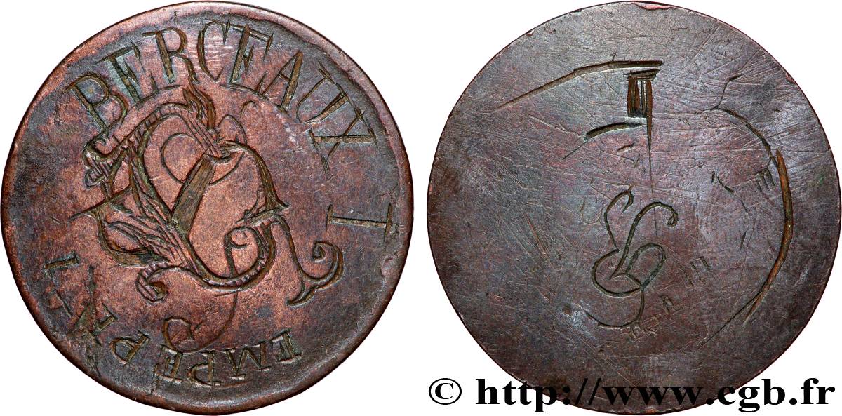 Dix centimes Napoléon III, tête nue, satirique n.d. s.l. F.133/- var. TTB 