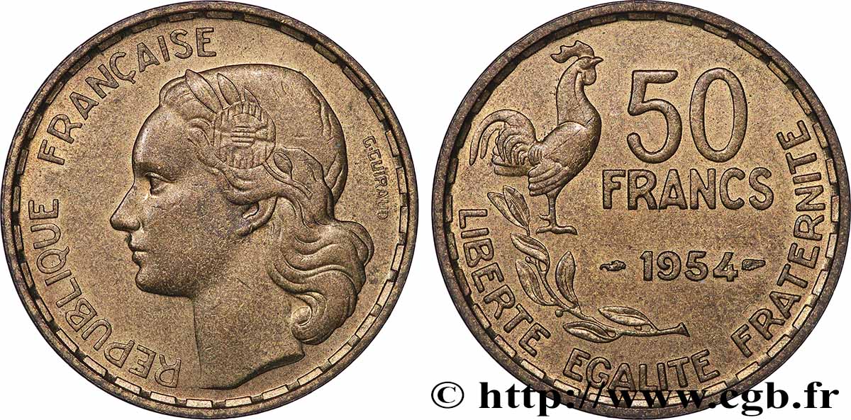 50 francs Guiraud 1954  F.425/12 MS 