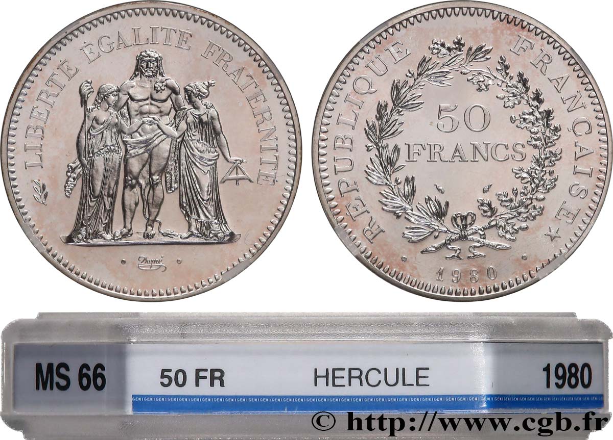50 francs Hercule 1980  F.427/8 FDC66 GENI