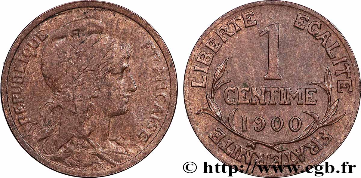 1 centime Daniel-Dupuis 1900 Paris F.105/4 TTB 