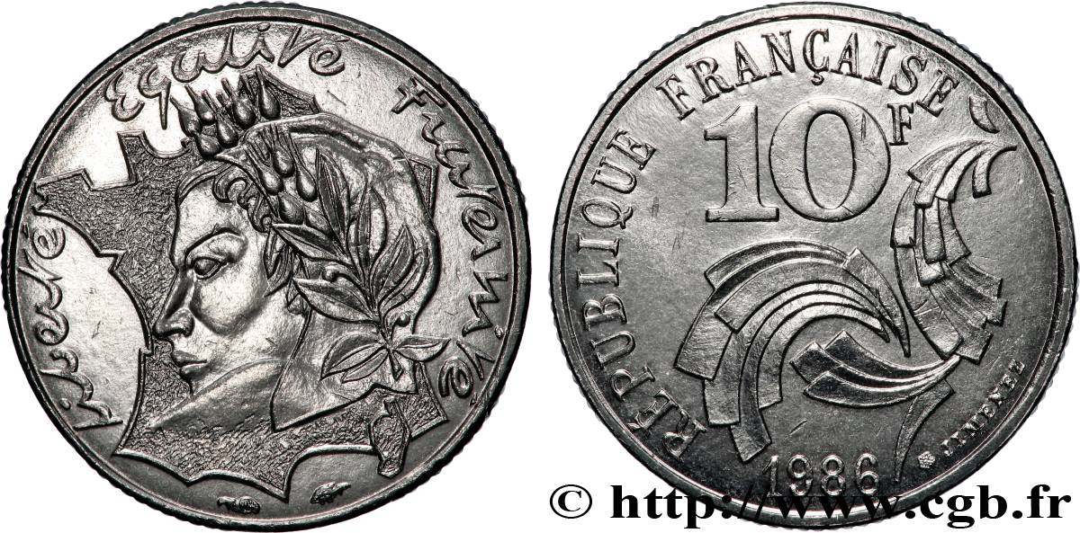 10 francs Jimenez 1986  F.373/2 MS 