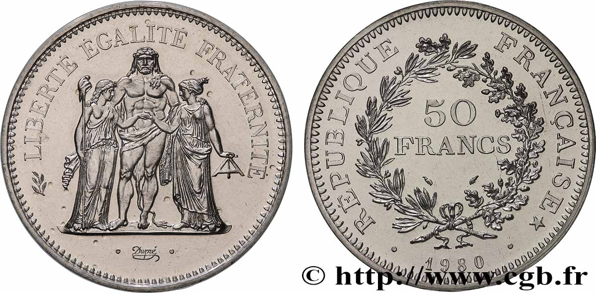 50 francs Hercule 1980  F.427/8 FDC 