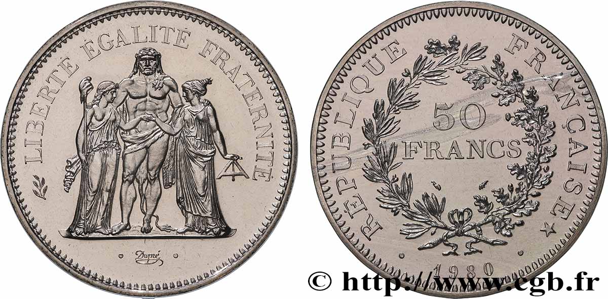 50 francs Hercule 1980  F.427/8 FDC 