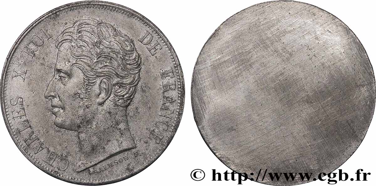Épreuve uniface d’avers de 5 francs par Salmson n.d. Paris T.T.3038 1 AU 