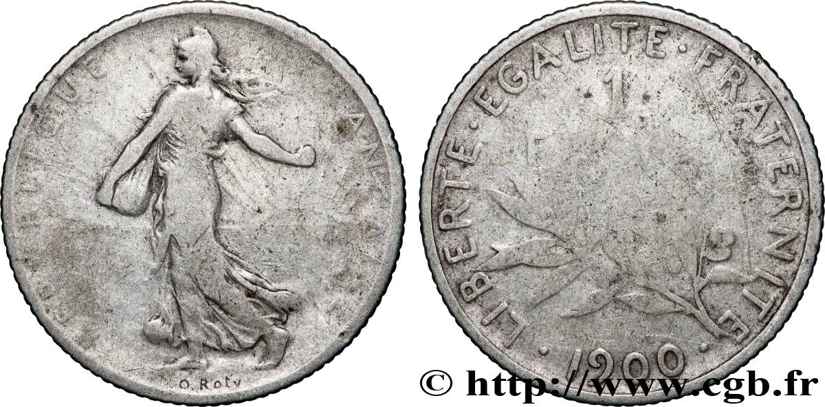 1 franc Semeuse 1900  F.217/4 B 