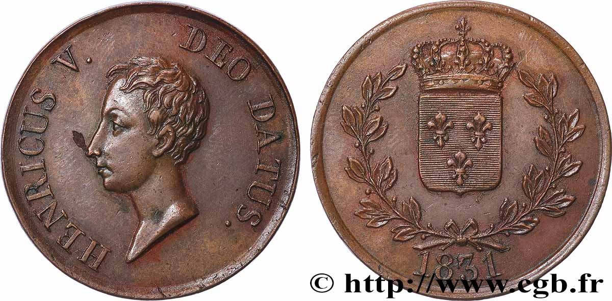 Module de 5 francs 1831 Lyon VG.cf. 2689  AU 