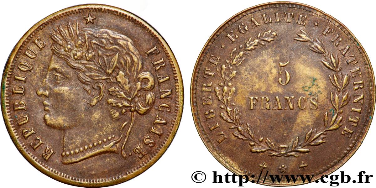 Monnaie de fantaisie au module de 5 francs n.d.   MBC 