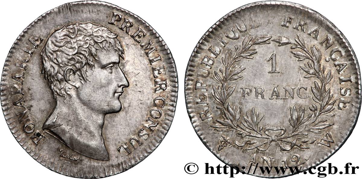 1 franc Bonaparte Premier Consul 1804 Lille F.200/21 SUP55 