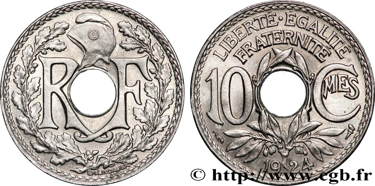 10 centimes Lindauer 1924 Paris F.138/10 MS64 