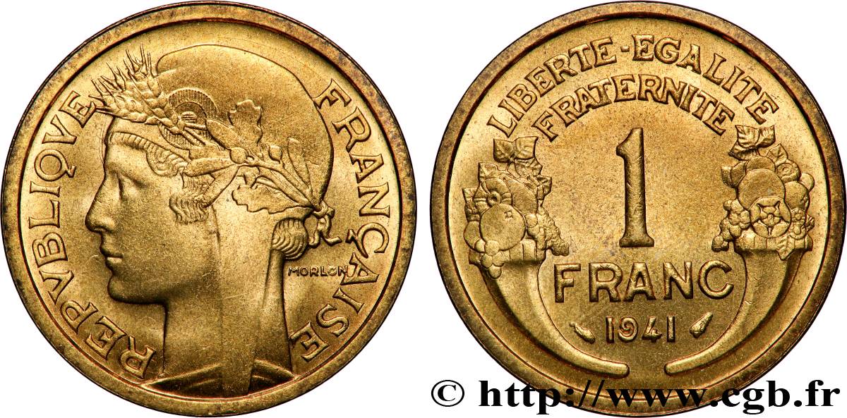 1 franc Morlon 1941 Paris F.219/12 FDC66 