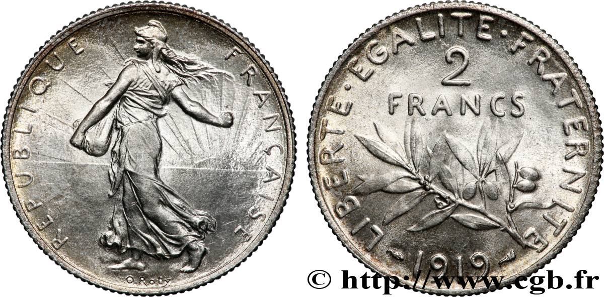 2 francs Semeuse 1919  F.266/21 FDC65 