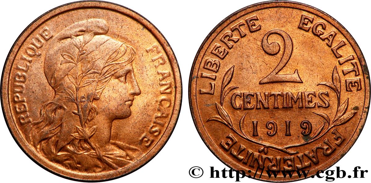 2 centimes Daniel-Dupuis 1919 Paris F.110/19 SPL64 