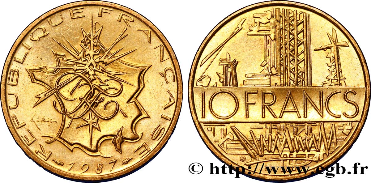 10 francs Mathieu 1987 Pessac F.365/14 EBC60 