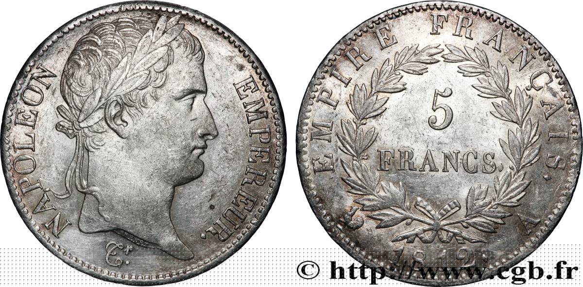 5 francs Napoléon Empereur, Empire français 1812 Paris F.307/41 AU55 