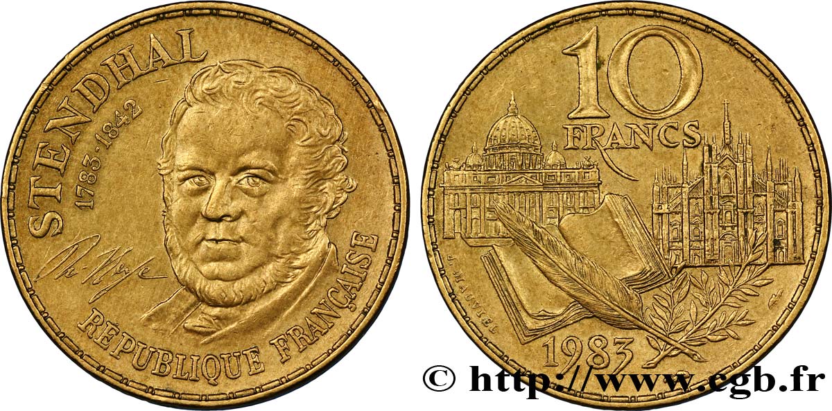 10 francs Stendhal 1983  F.368/2 SUP55 