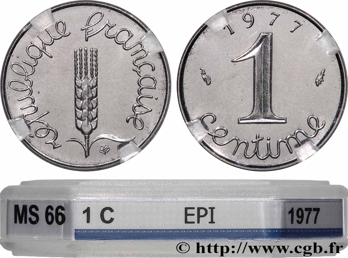 1 centime Épi 1977 Pessac F.106/31 MS66 GENI