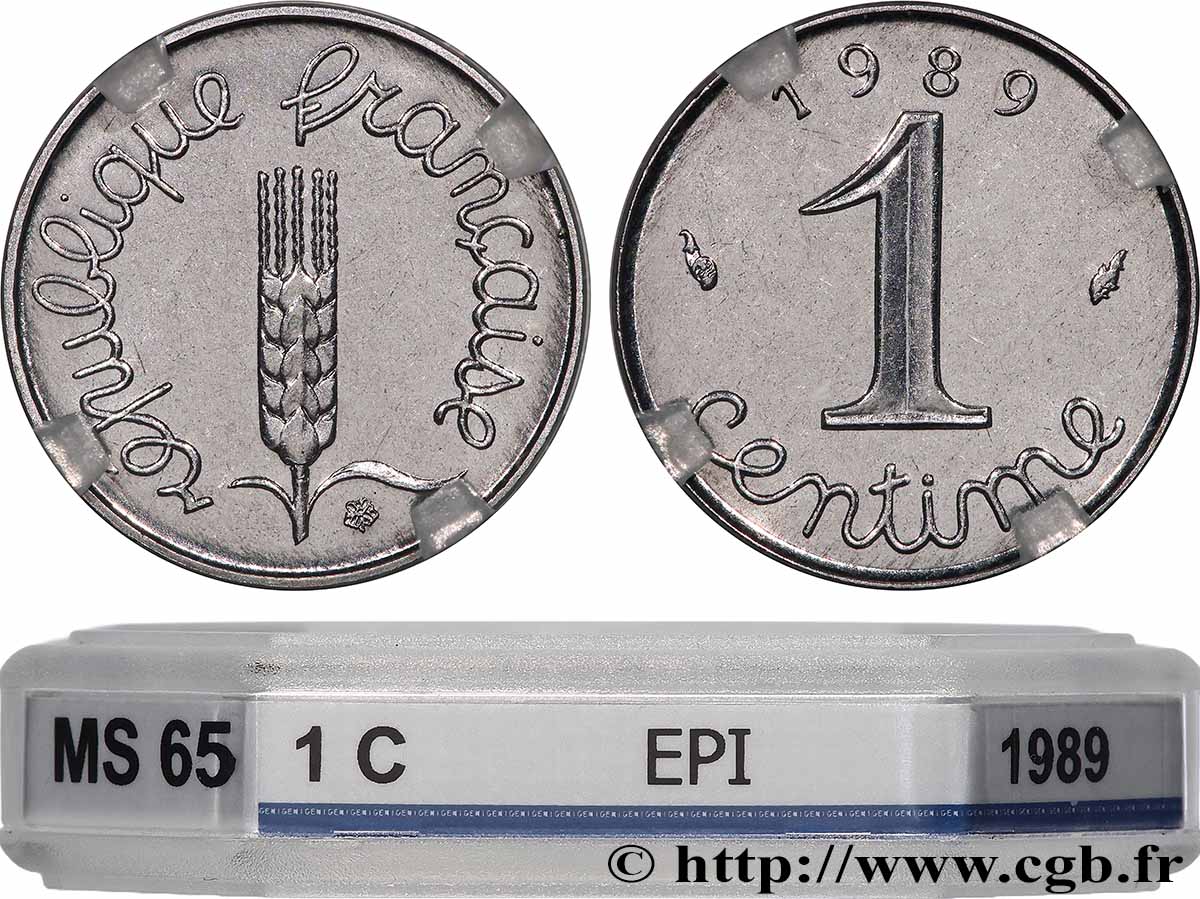 1 centime Épi 1989 Pessac F.106/46 ST65 GENI