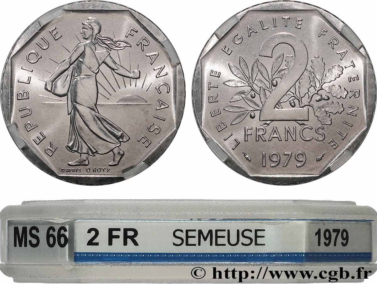 2 francs Semeuse, nickel 1979 Pessac F.272/3 FDC66 GENI