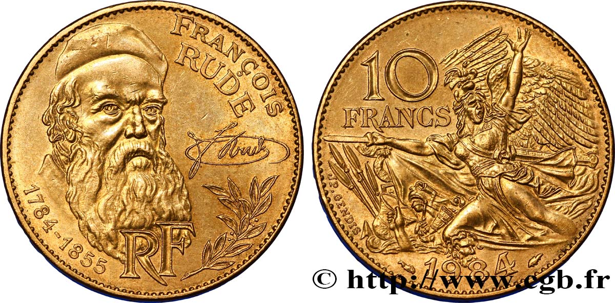 10 francs François Rude 1984  F.369/2 EBC60 