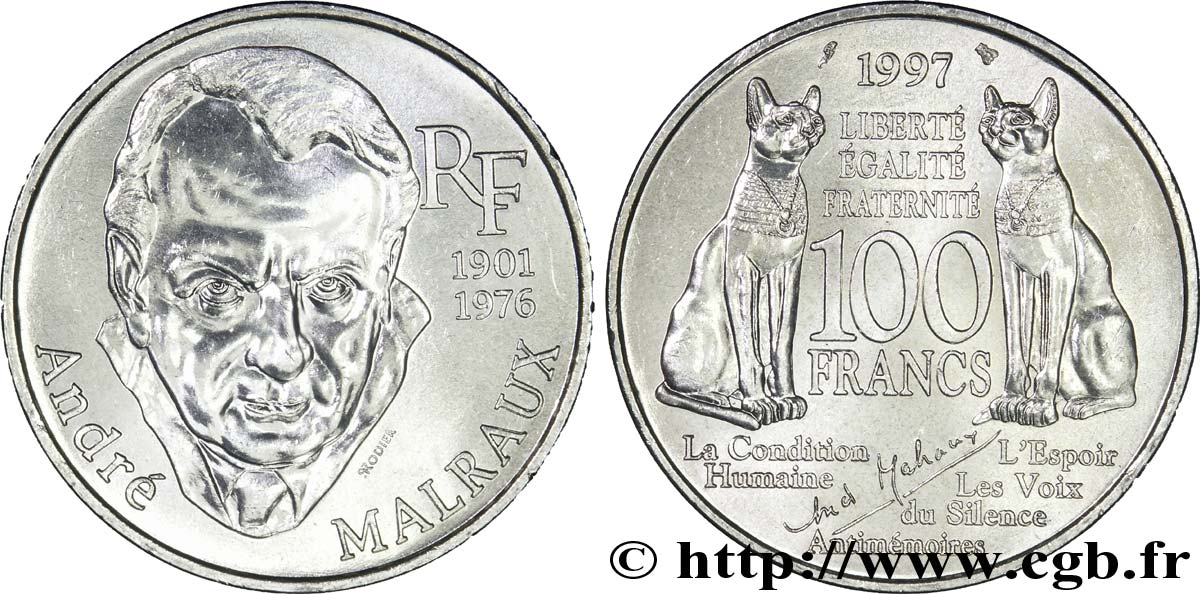 100 francs Malraux 1997  F.465/2 SUP58 