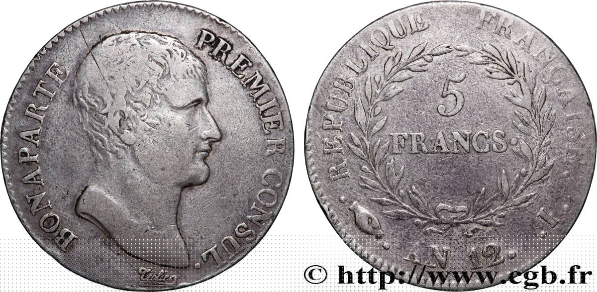 5 francs Bonaparte Premier Consul 1804 Limoges F.301/16 S/fSS 