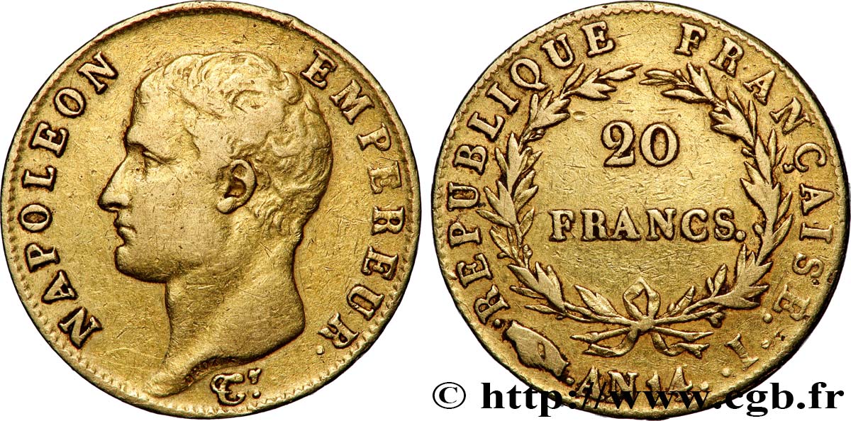 20 Francs or 1805 Limoges F.512/6 TB+ 