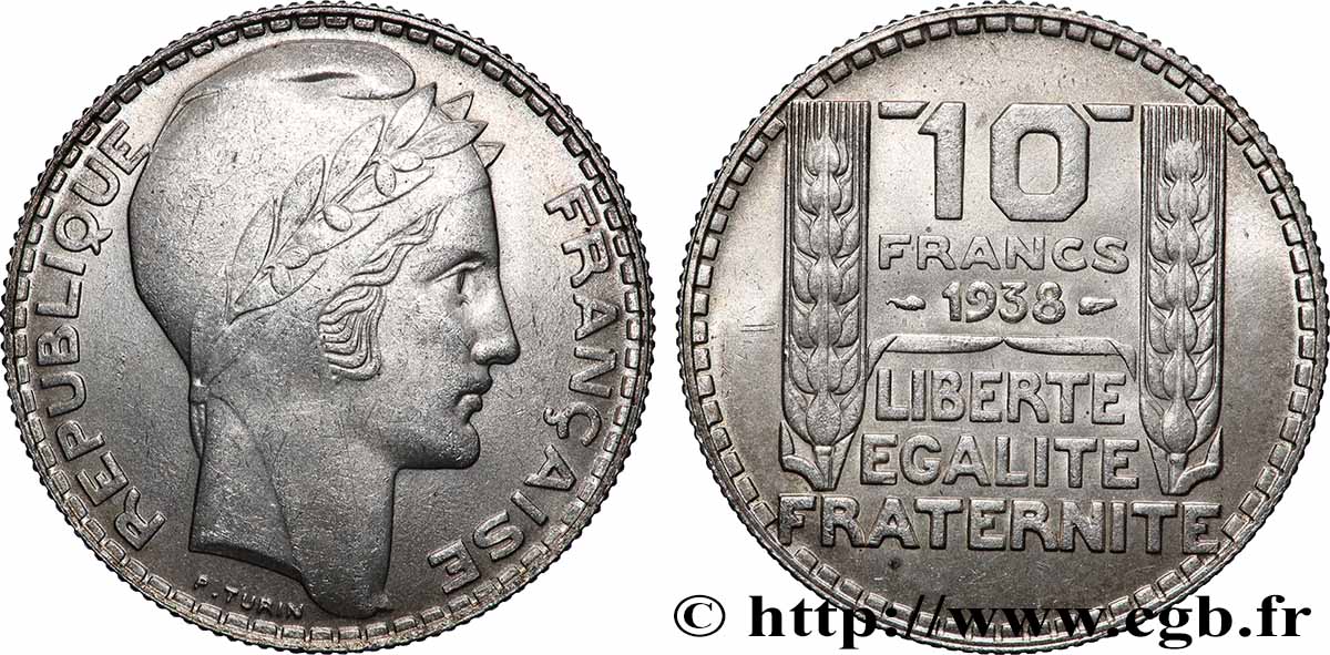 10 francs Turin 1938  F.360/9 SUP62 