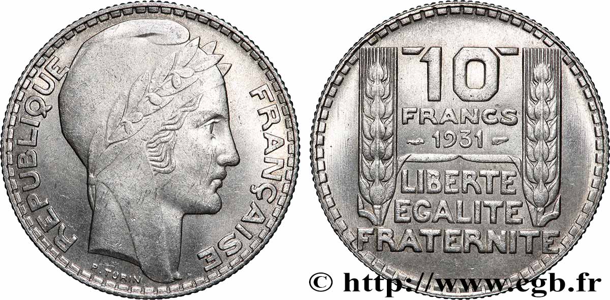 10 francs Turin 1931  F.360/4 SUP60 