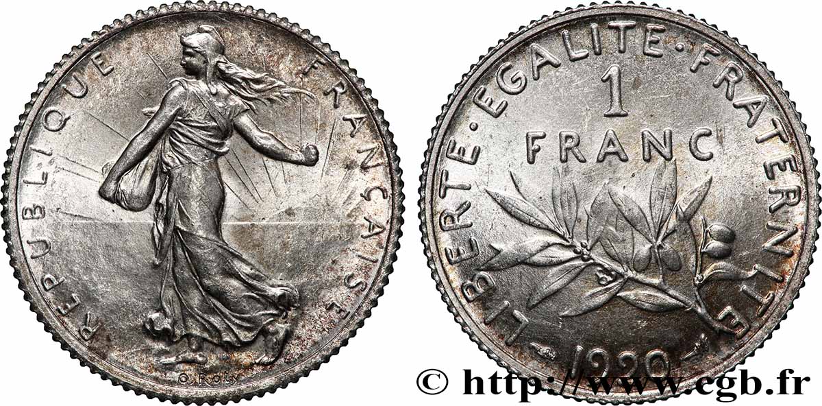 1 franc Semeuse 1920 Paris F.217/26 FDC65 