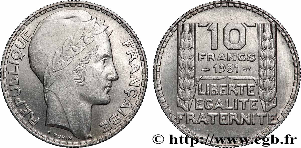10 francs Turin 1931  F.360/4 SUP60 