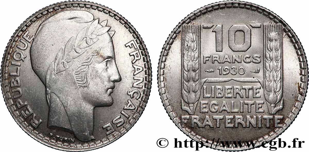 10 francs Turin 1930  F.360/3 SUP62 