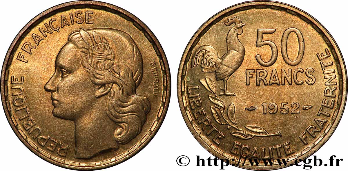 50 francs Guiraud 1952  F.425/8 SPL 